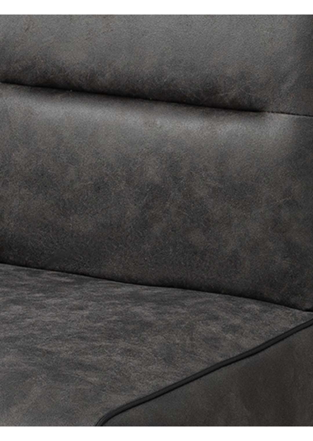 Schwingstuhl anthrazit Federkern-Polsterung Microfaser - MARGA